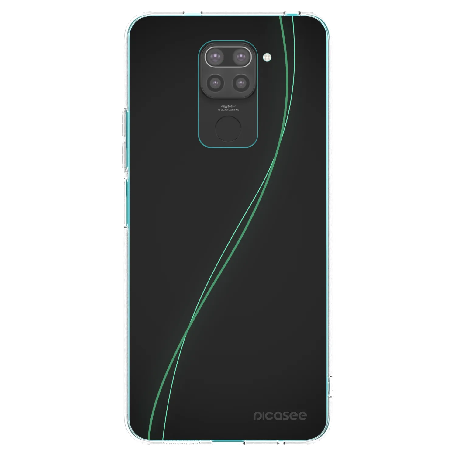 Picasee Μαύρη θήκη σιλικόνης για Xiaomi Redmi Note 9 - Be Different