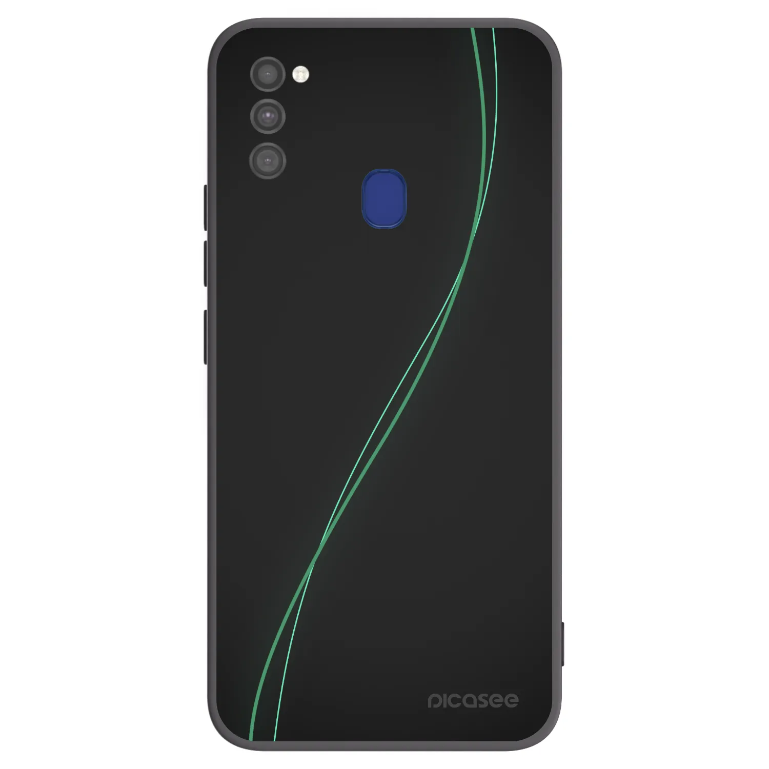Picasee Μαύρη θήκη σιλικόνης για Samsung Galaxy M21 M215F - Be Different