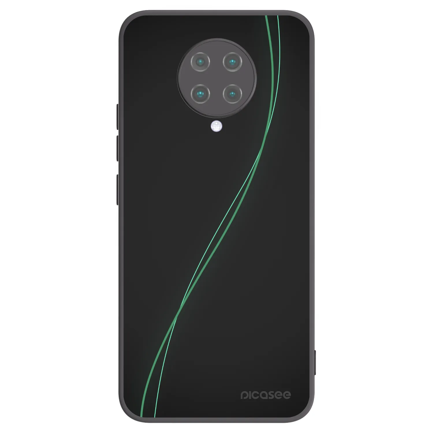 Picasee Μαύρη θήκη σιλικόνης για Xiaomi Poco F2 Pro - Be Different