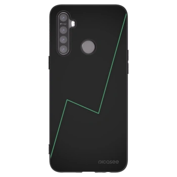 Picasee Μαύρη θήκη σιλικόνης για Realme 5 - Consistency