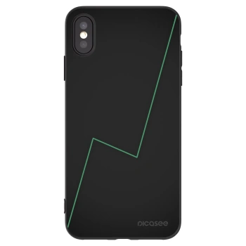Picasee Μαύρη θήκη σιλικόνης για Apple iPhone XS Max - Consistency