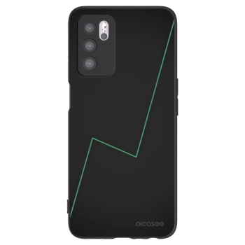 Picasee Μαύρη θήκη σιλικόνης για OPPO A16s - Consistency