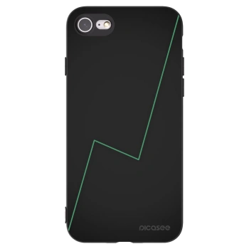 Picasee Μαύρη θήκη σιλικόνης για Apple iPhone 7 - Consistency