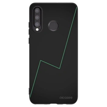 Picasee Μαύρη θήκη σιλικόνης για Huawei P30 Lite - Consistency