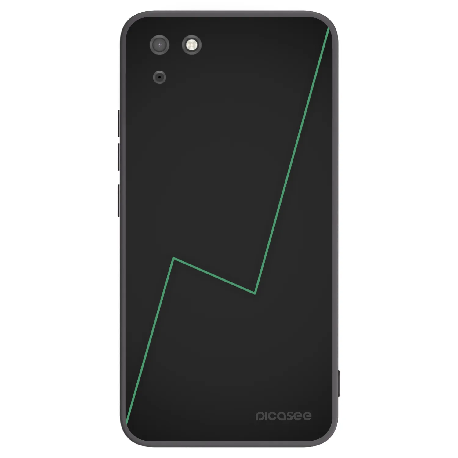 Picasee Μαύρη θήκη σιλικόνης για Huawei Y5P - Consistency