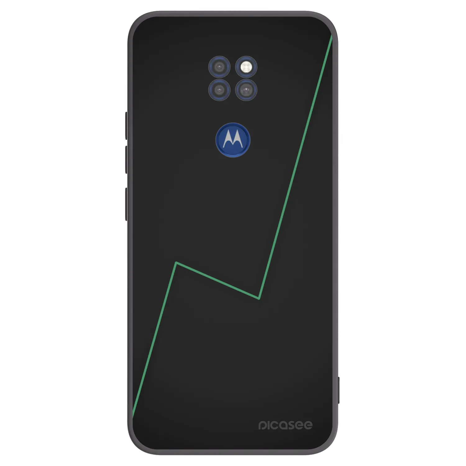 Picasee Μαύρη θήκη σιλικόνης για Motorola Moto G9 Play - Consistency