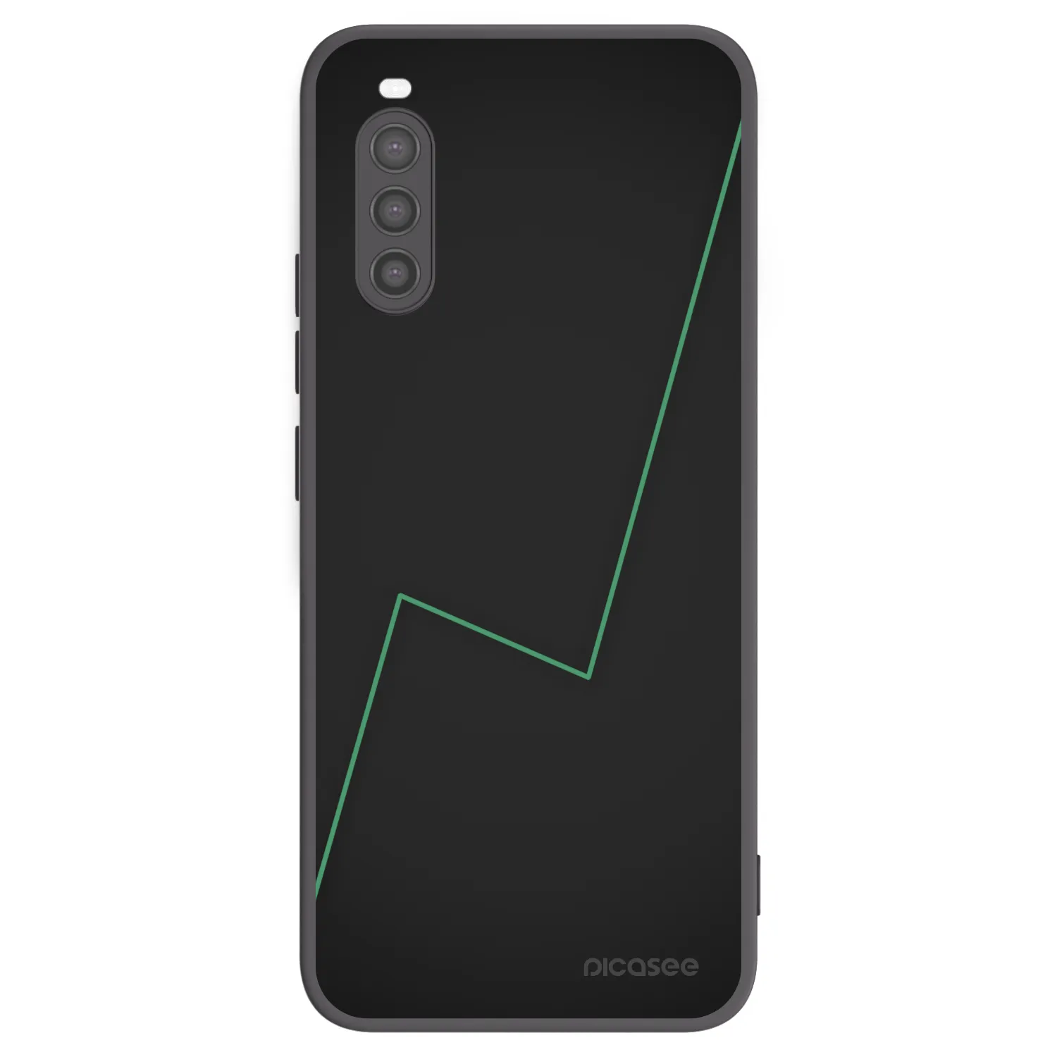 Picasee Μαύρη θήκη σιλικόνης για Sony Xperia 10 II - Consistency