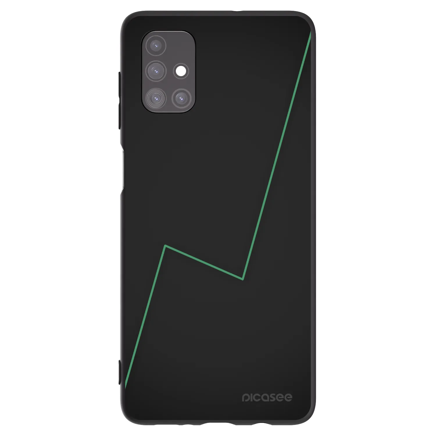 Picasee Μαύρη θήκη σιλικόνης για Samsung Galaxy M51 M515F - Consistency