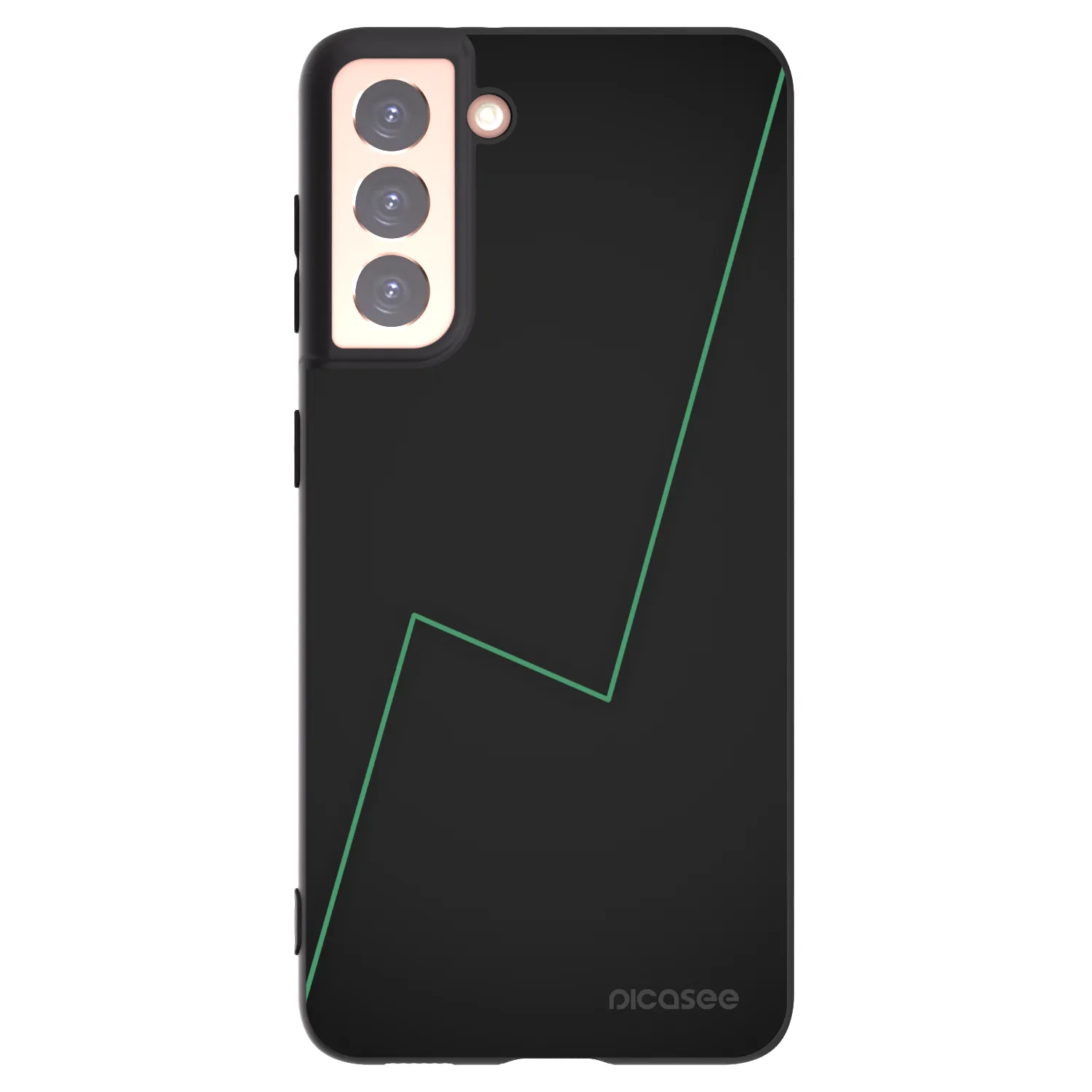 Picasee Μαύρη θήκη σιλικόνης για Samsung Galaxy S21 5G G991B - Consistency