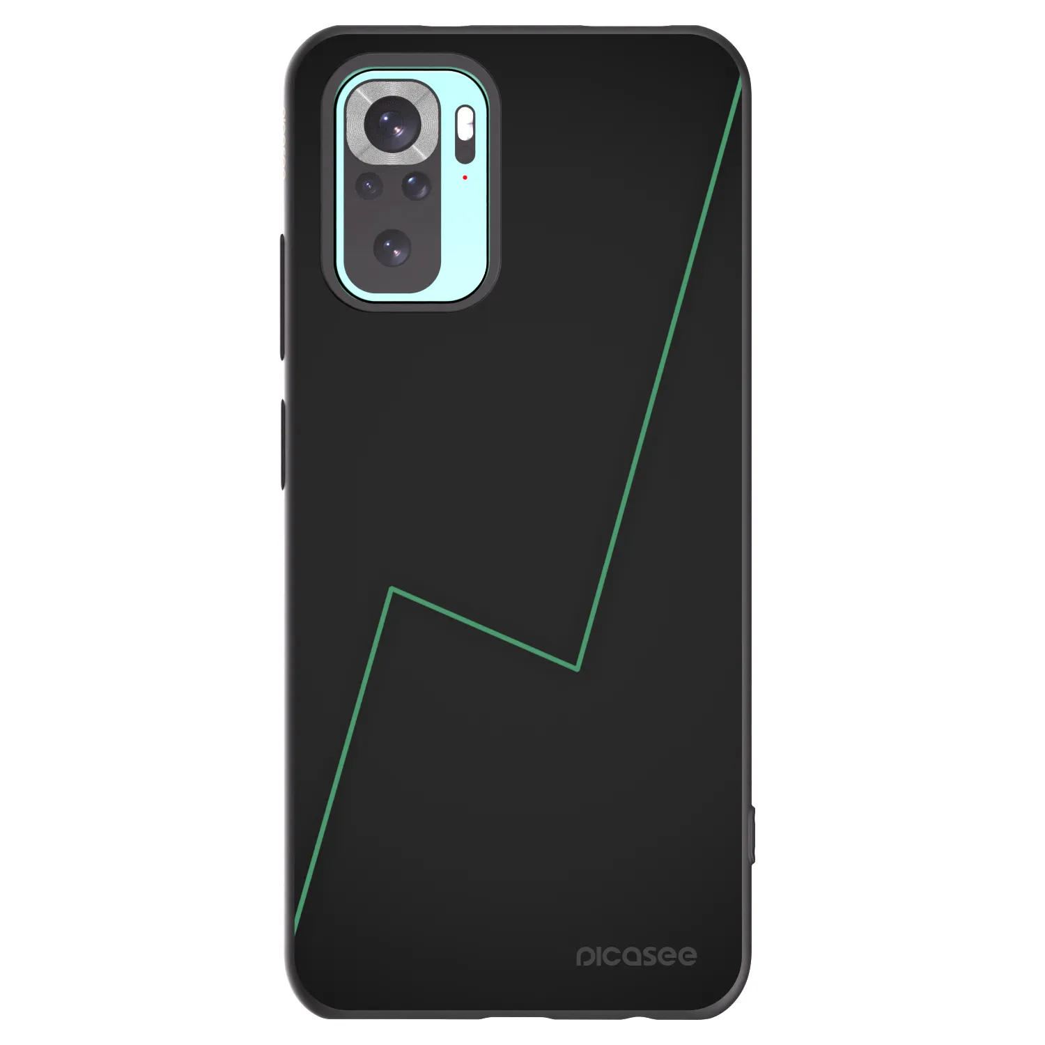Picasee Μαύρη θήκη σιλικόνης για Xiaomi Redmi Note 10 Pro - Consistency