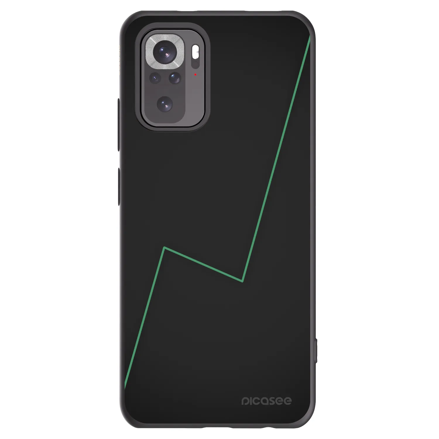 Picasee Μαύρη θήκη σιλικόνης για Xiaomi Redmi Note 10S - Consistency