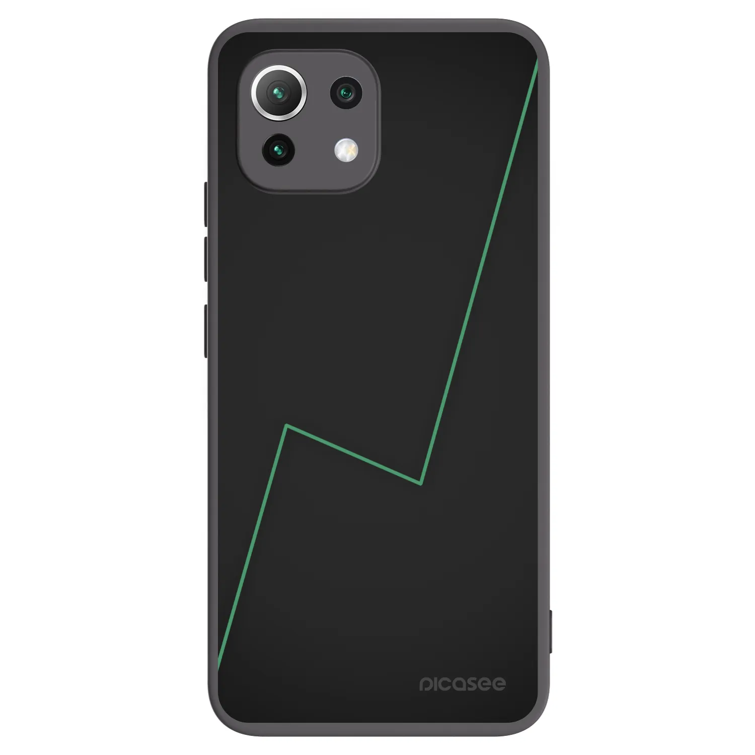 Picasee Μαύρη θήκη σιλικόνης για Xiaomi Mi 11 Lite - Consistency