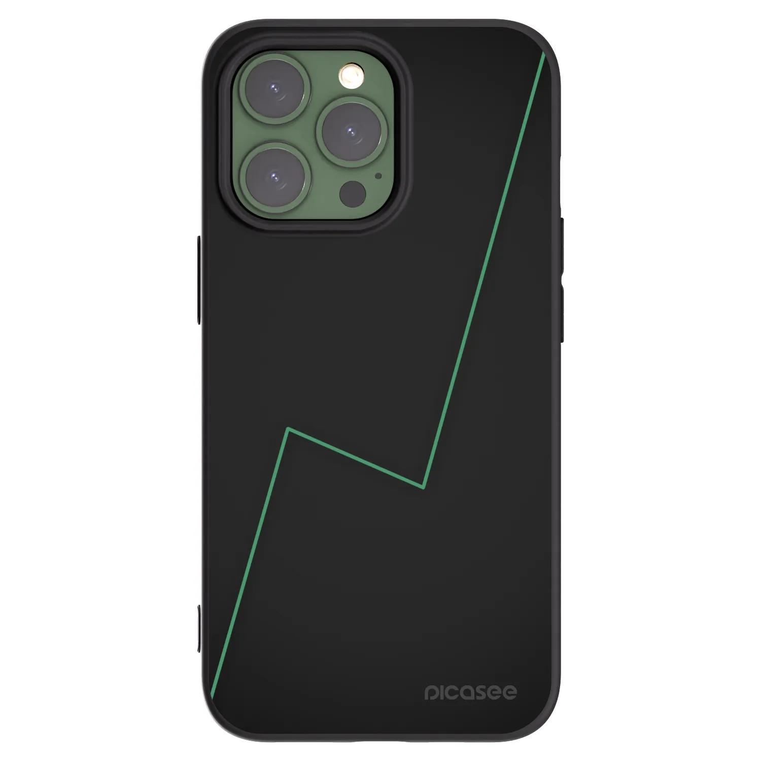 Picasee Μαύρη θήκη σιλικόνης για Apple iPhone 13 Pro - Consistency