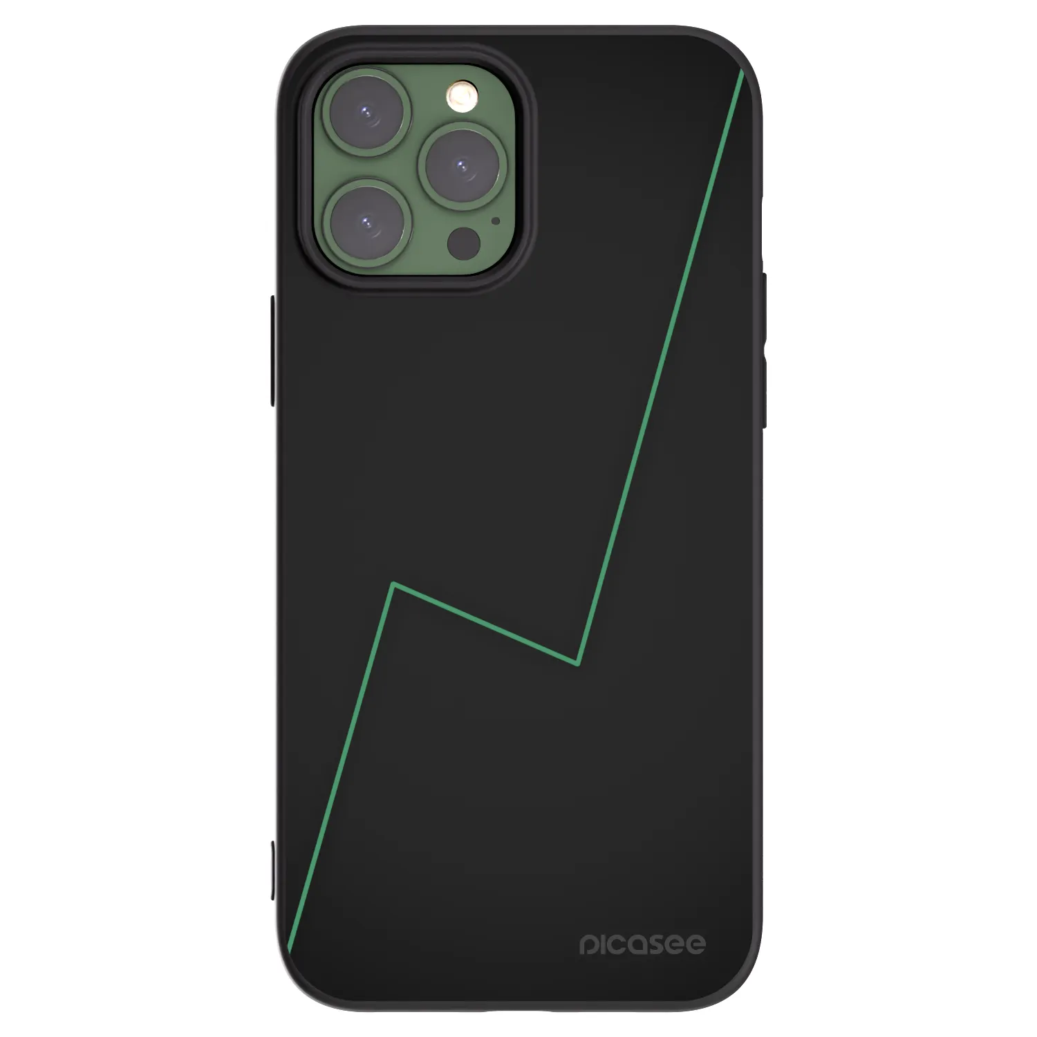 Picasee Μαύρη θήκη σιλικόνης για Apple iPhone 13 Pro Max - Consistency