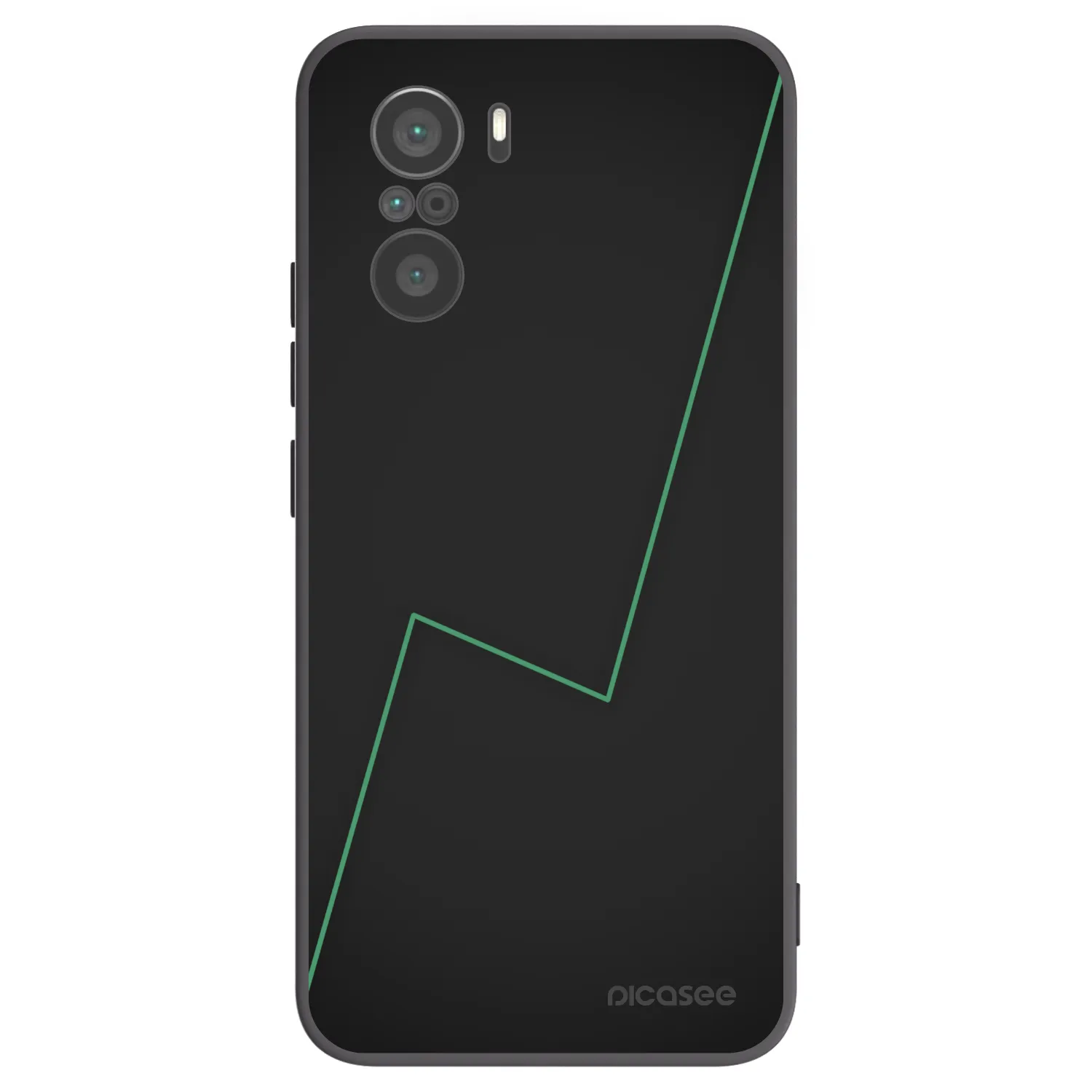 Picasee Μαύρη θήκη σιλικόνης για Xiaomi Poco F3 - Consistency