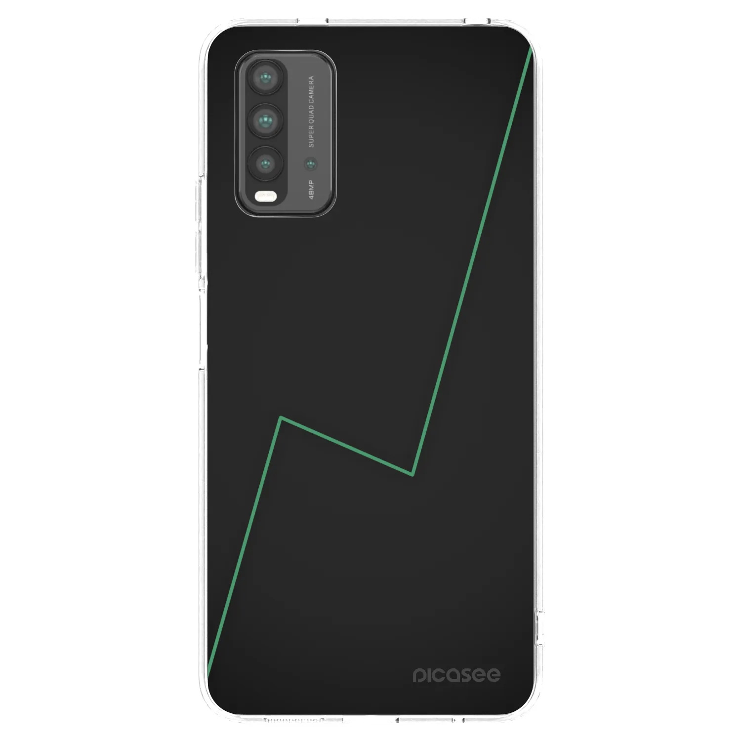 Picasee Μαύρη θήκη σιλικόνης για Xiaomi Redmi 9T - Consistency