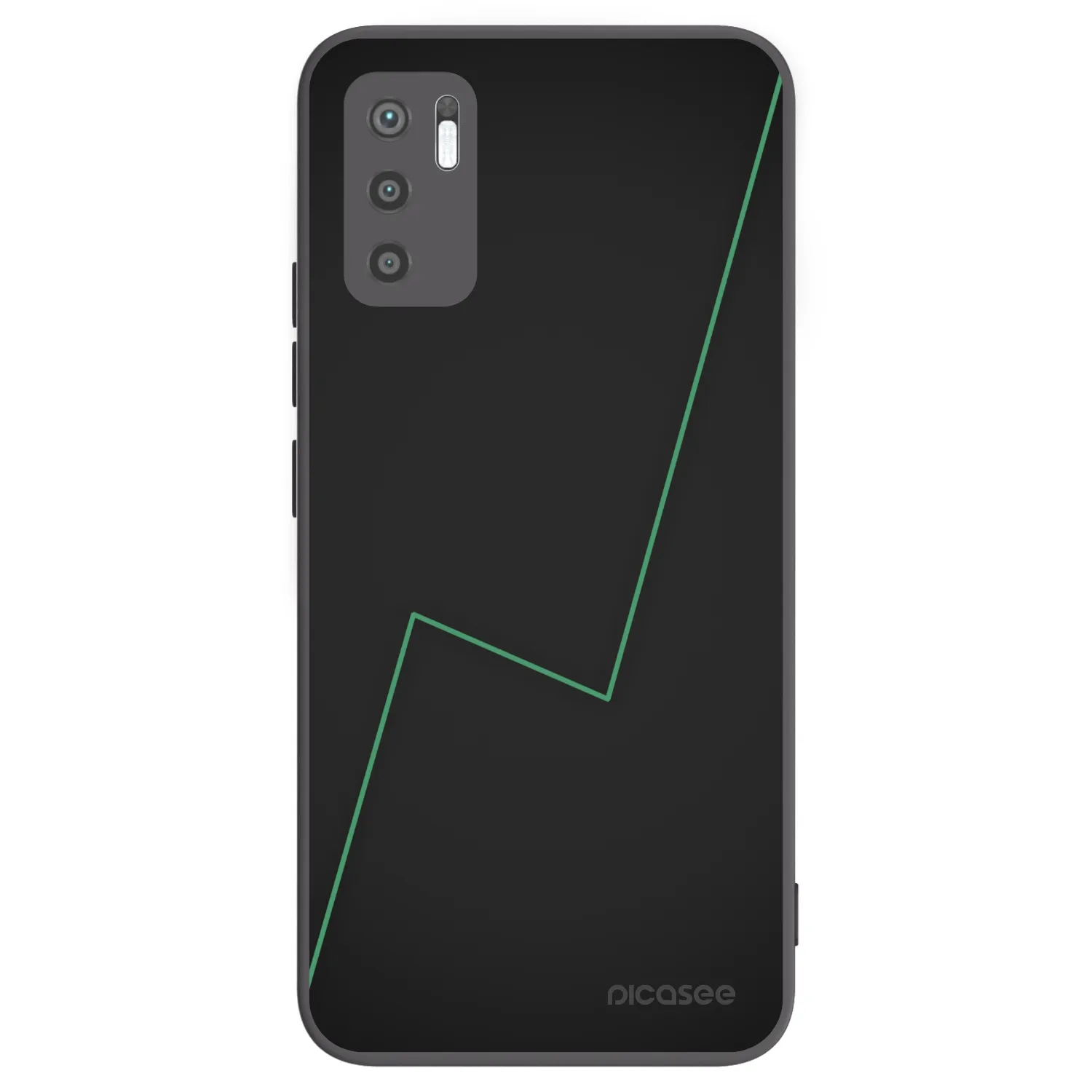 Picasee Μαύρη θήκη σιλικόνης για Xiaomi Redmi Note 10 5G - Consistency