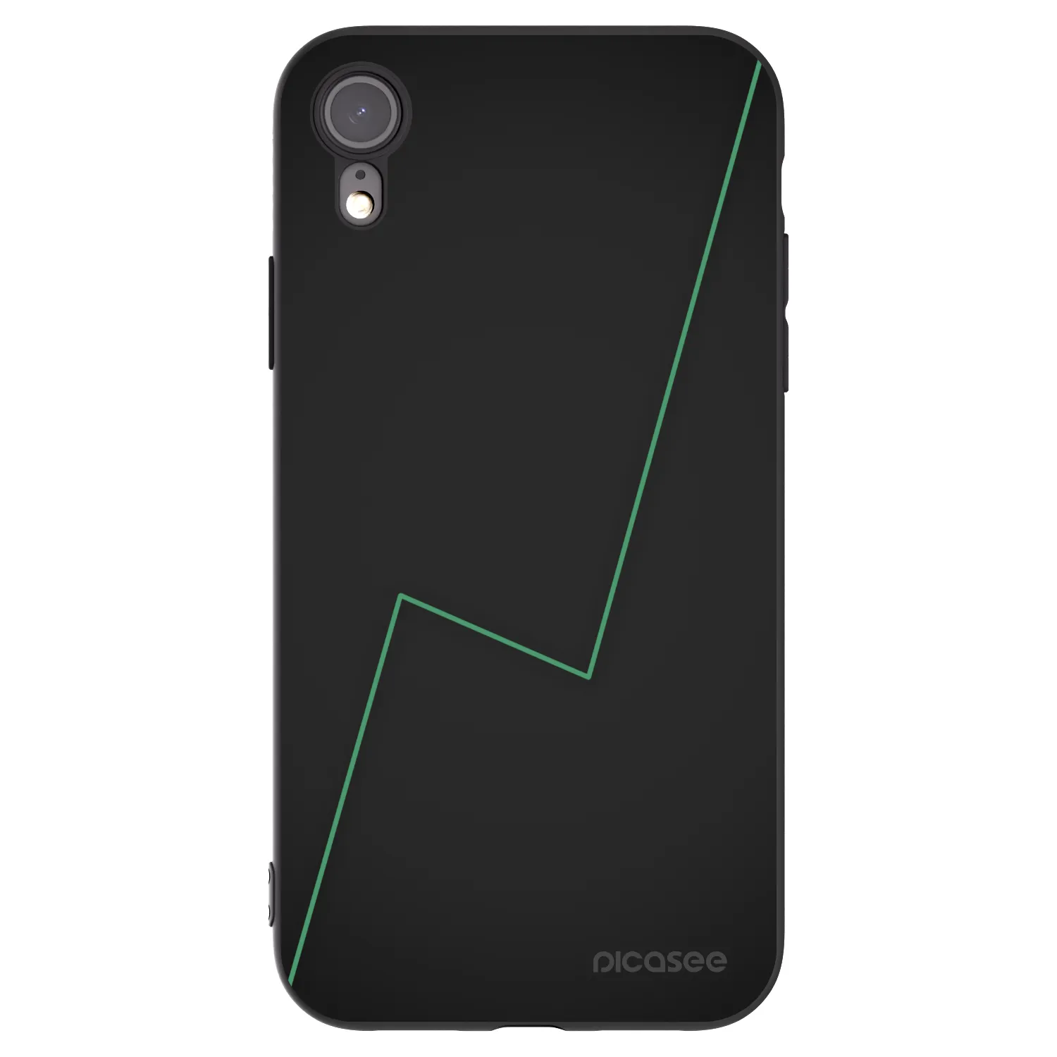Picasee Μαύρη θήκη σιλικόνης για Apple iPhone XR - Consistency