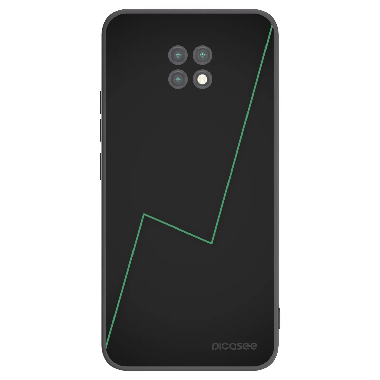 Picasee Μαύρη θήκη σιλικόνης για Xiaomi Redmi Note 9T - Consistency