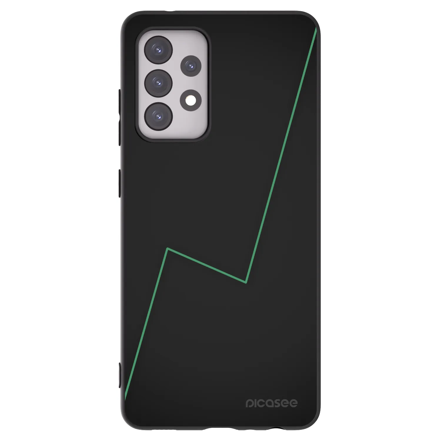 Picasee Μαύρη θήκη σιλικόνης για Samsung Galaxy A52s 5G A528B - Consistency