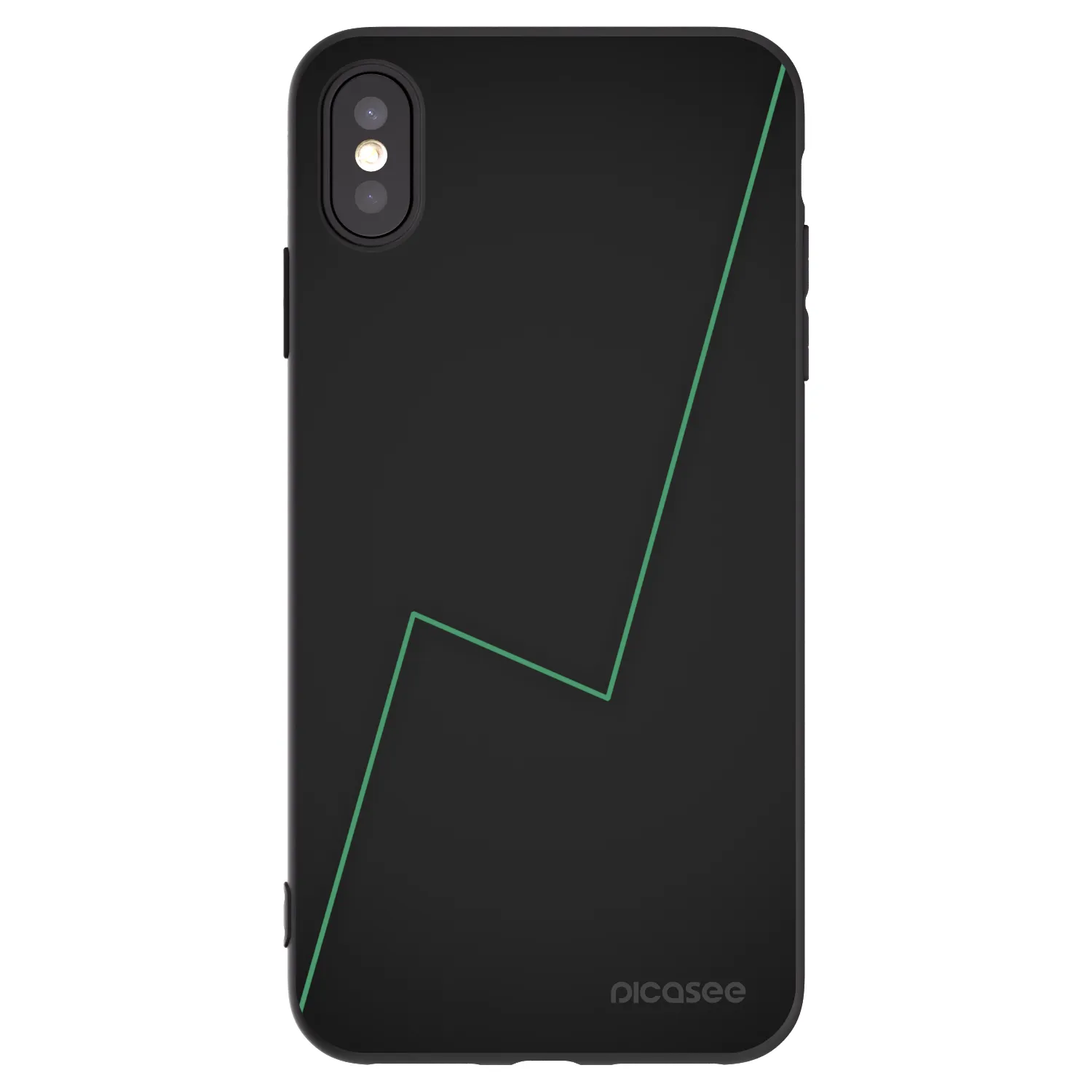 Picasee Μαύρη θήκη σιλικόνης για Apple iPhone XS Max - Consistency