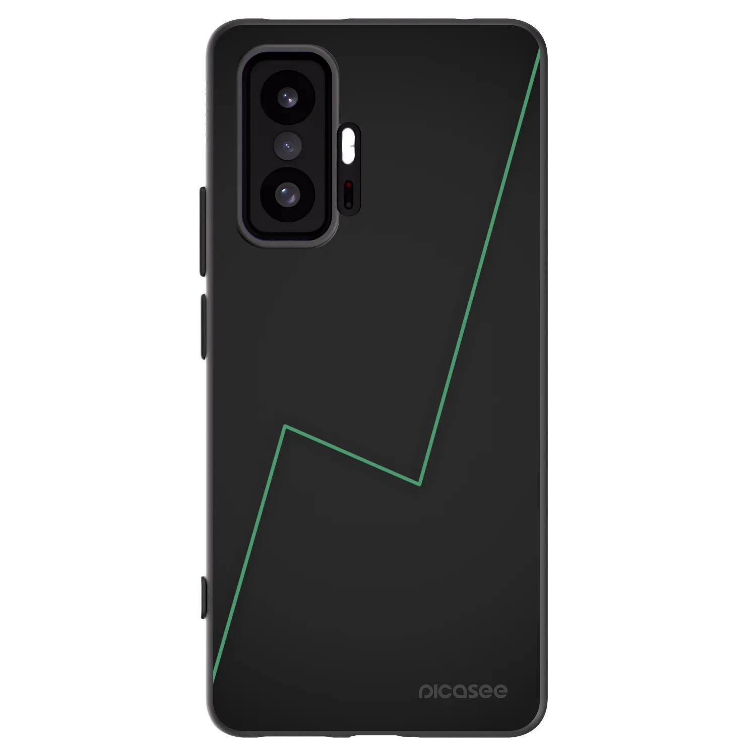 Picasee Μαύρη θήκη σιλικόνης για Xiaomi 11T - Consistency
