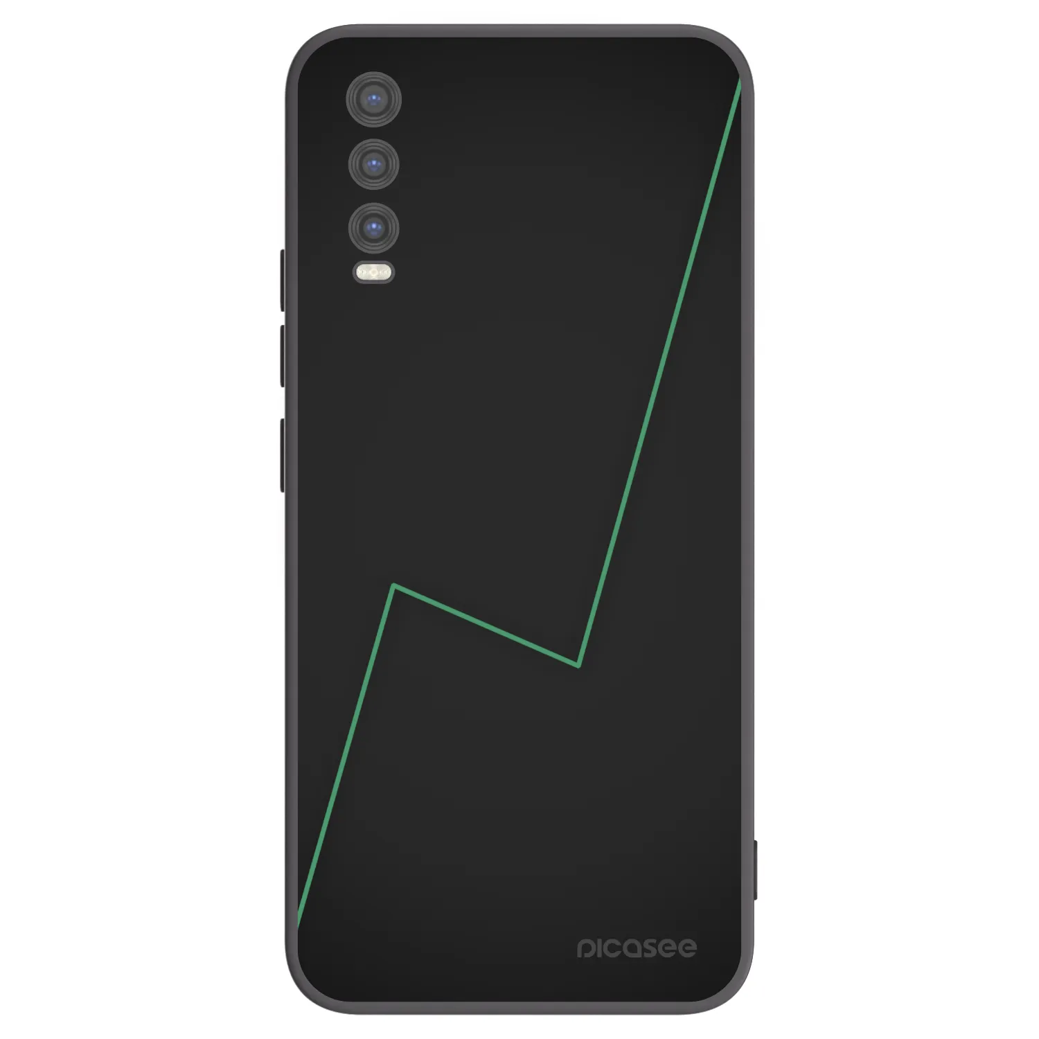 Picasee Μαύρη θήκη σιλικόνης για Vivo Y20s - Consistency
