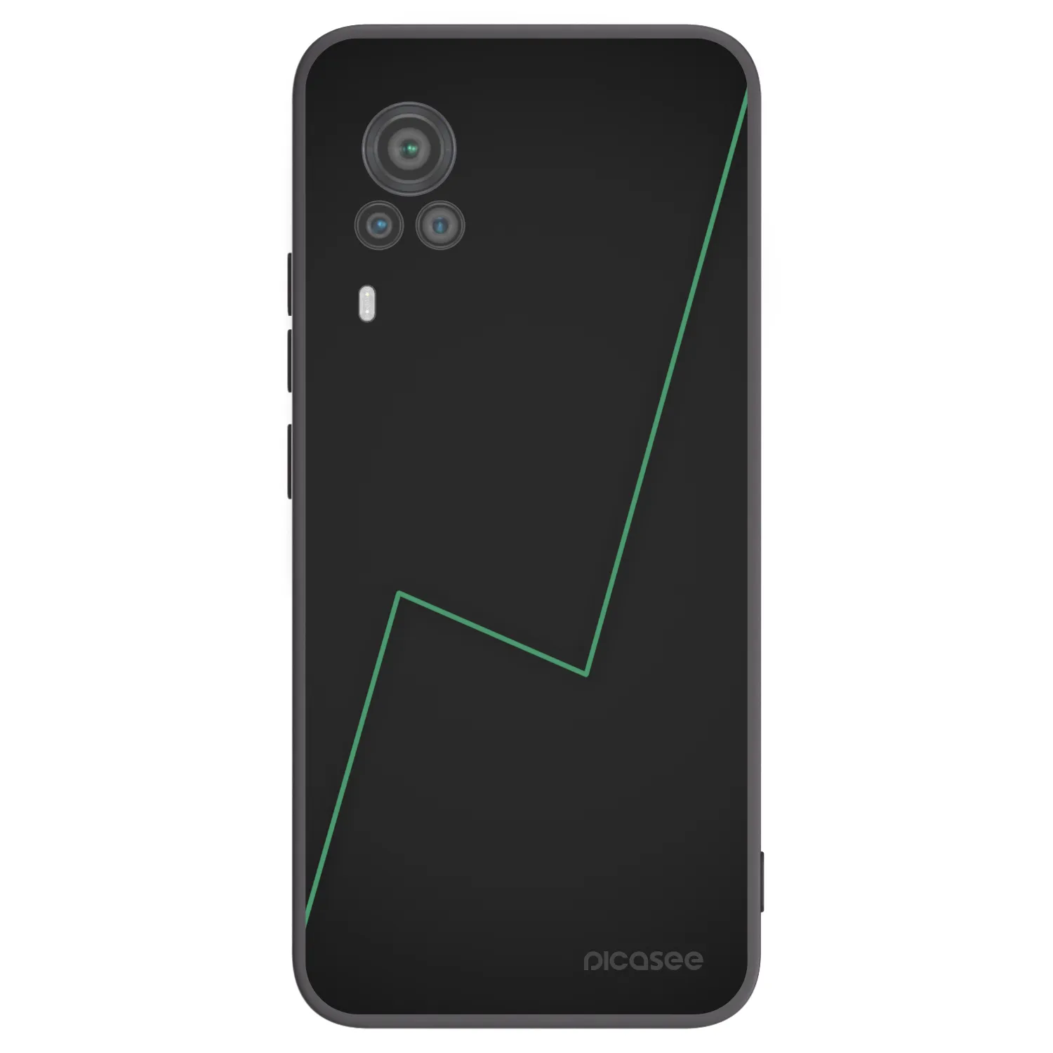 Picasee Μαύρη θήκη σιλικόνης για Vivo X60 Pro 5G - Consistency