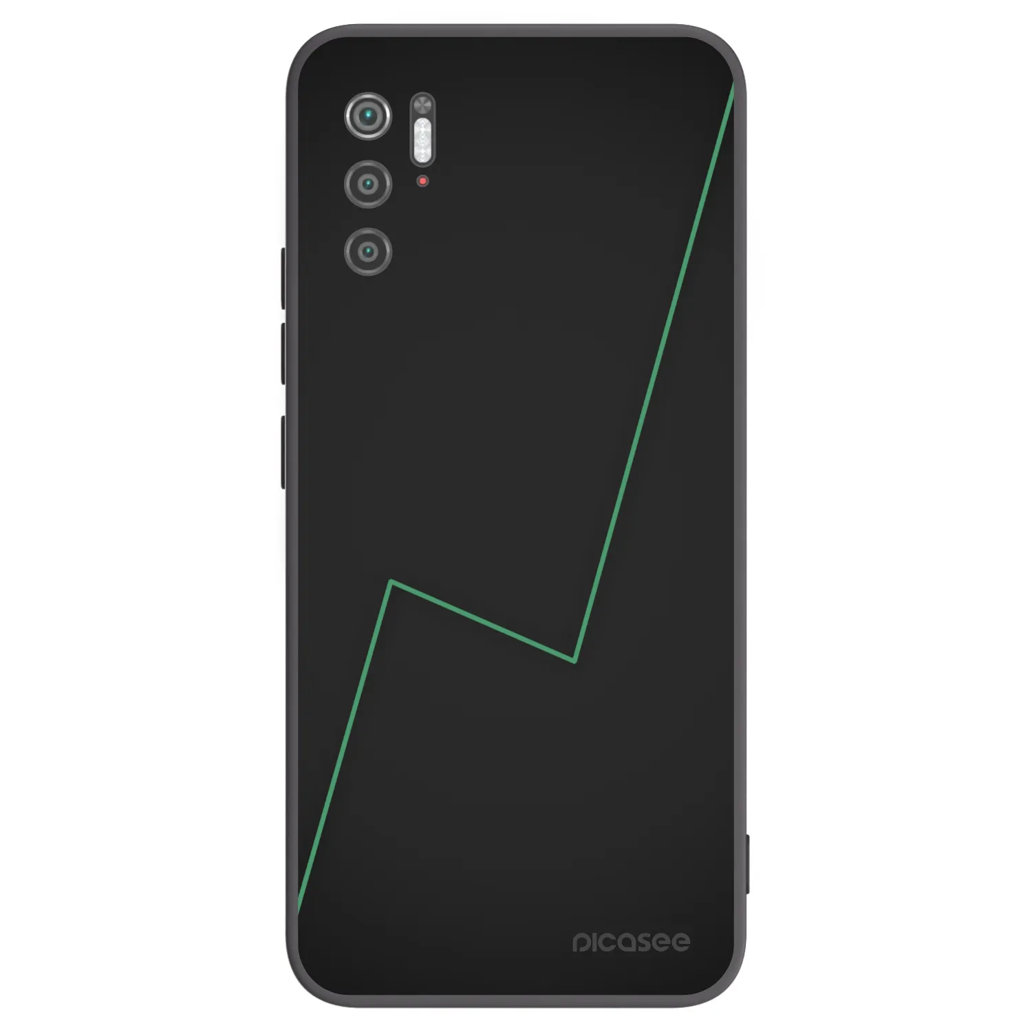 Picasee Μαύρη θήκη σιλικόνης για Xiaomi Poco M3 Pro 5G - Consistency