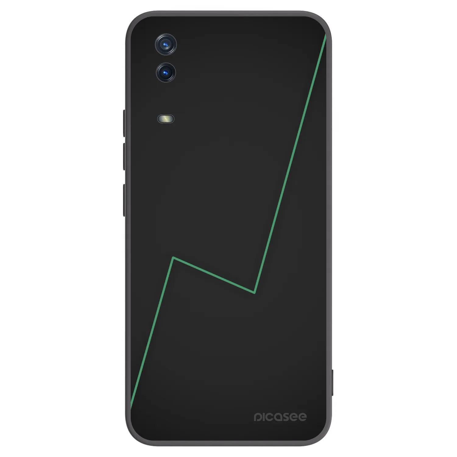 Picasee Μαύρη θήκη σιλικόνης για Vivo Y11s - Consistency