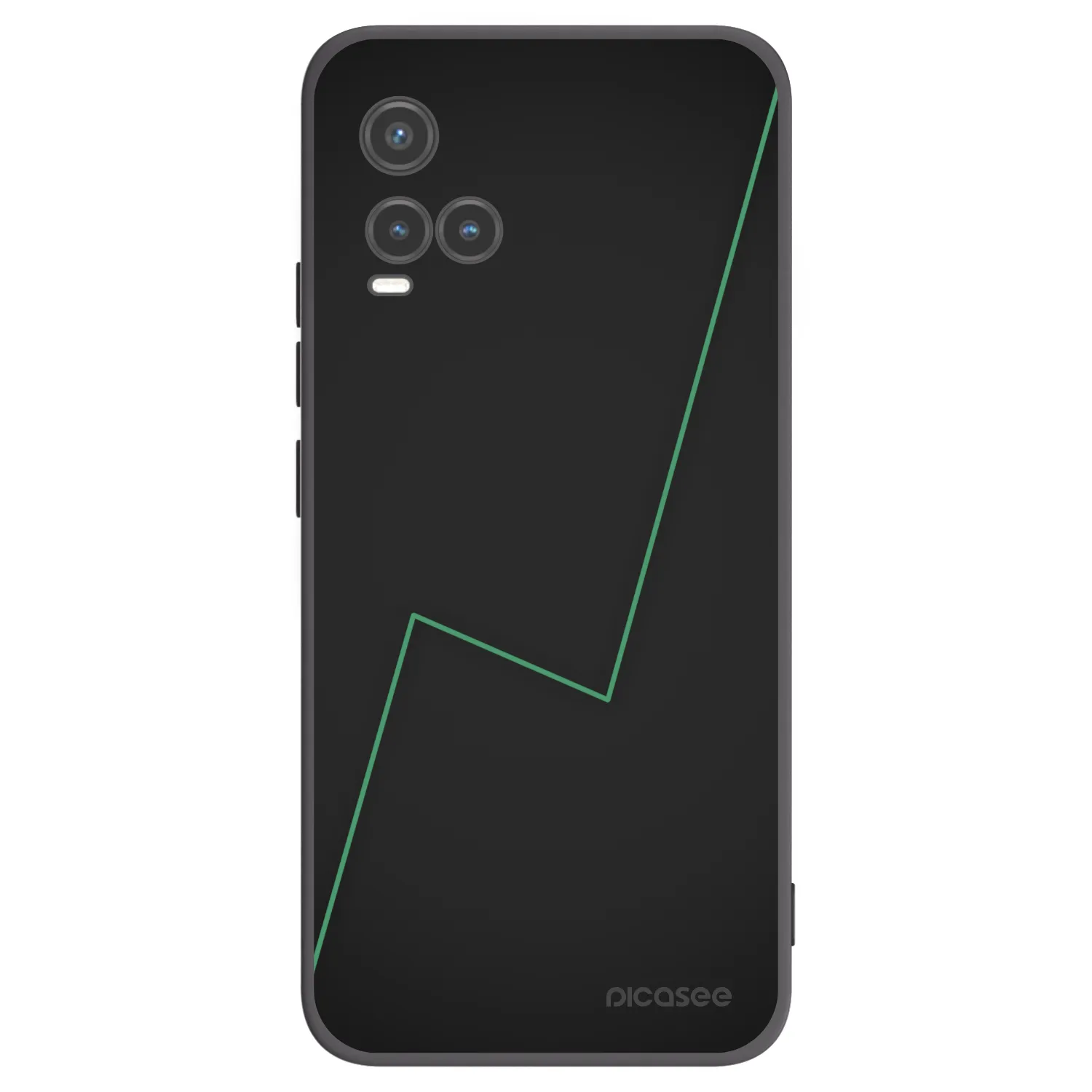 Picasee Μαύρη θήκη σιλικόνης για Vivo Y33s - Consistency