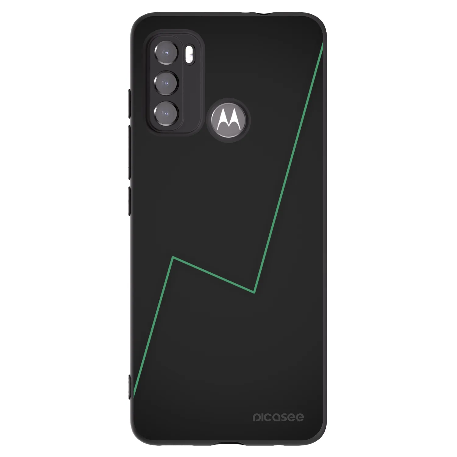 Picasee Μαύρη θήκη σιλικόνης για Motorola Moto G60 - Consistency