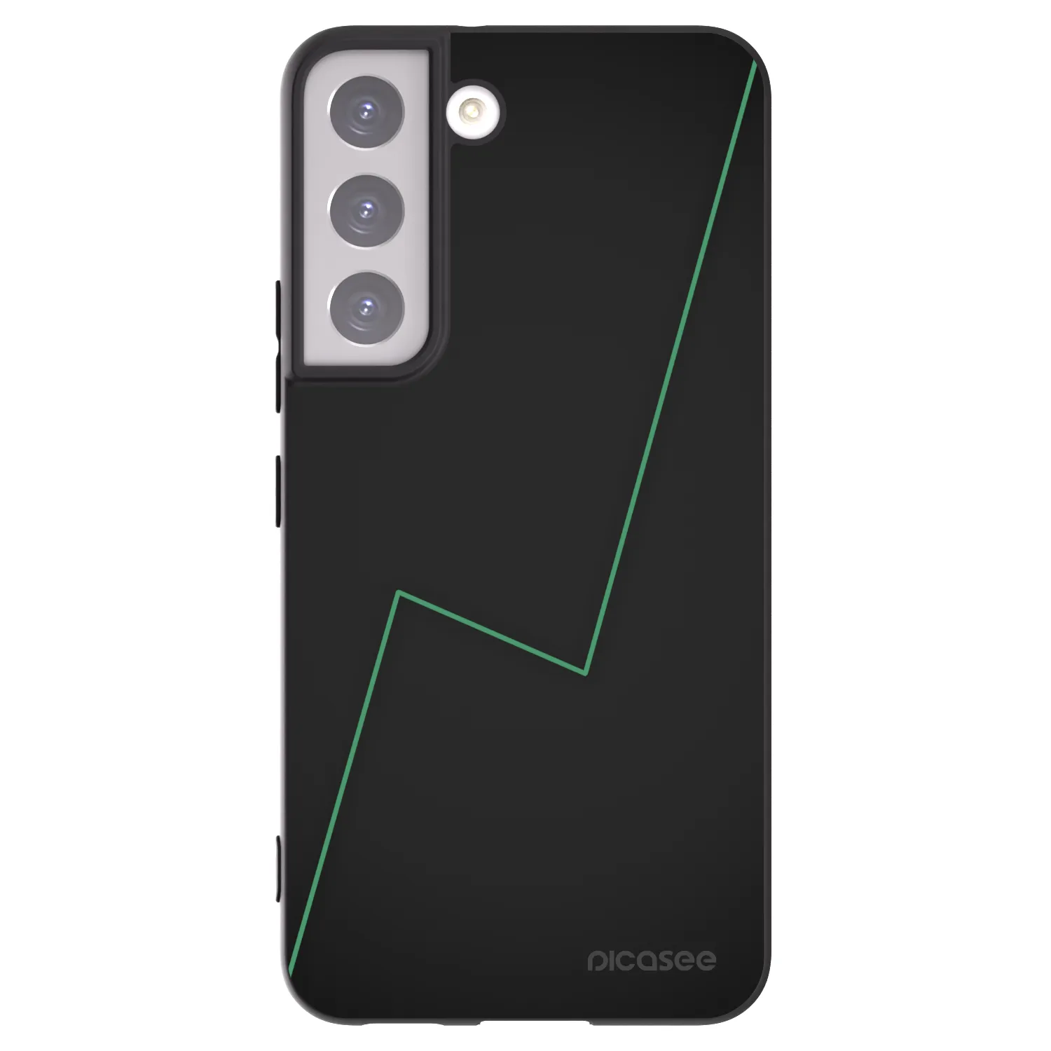 Picasee Μαύρη θήκη σιλικόνης για Samsung Galaxy S22 5G - Consistency