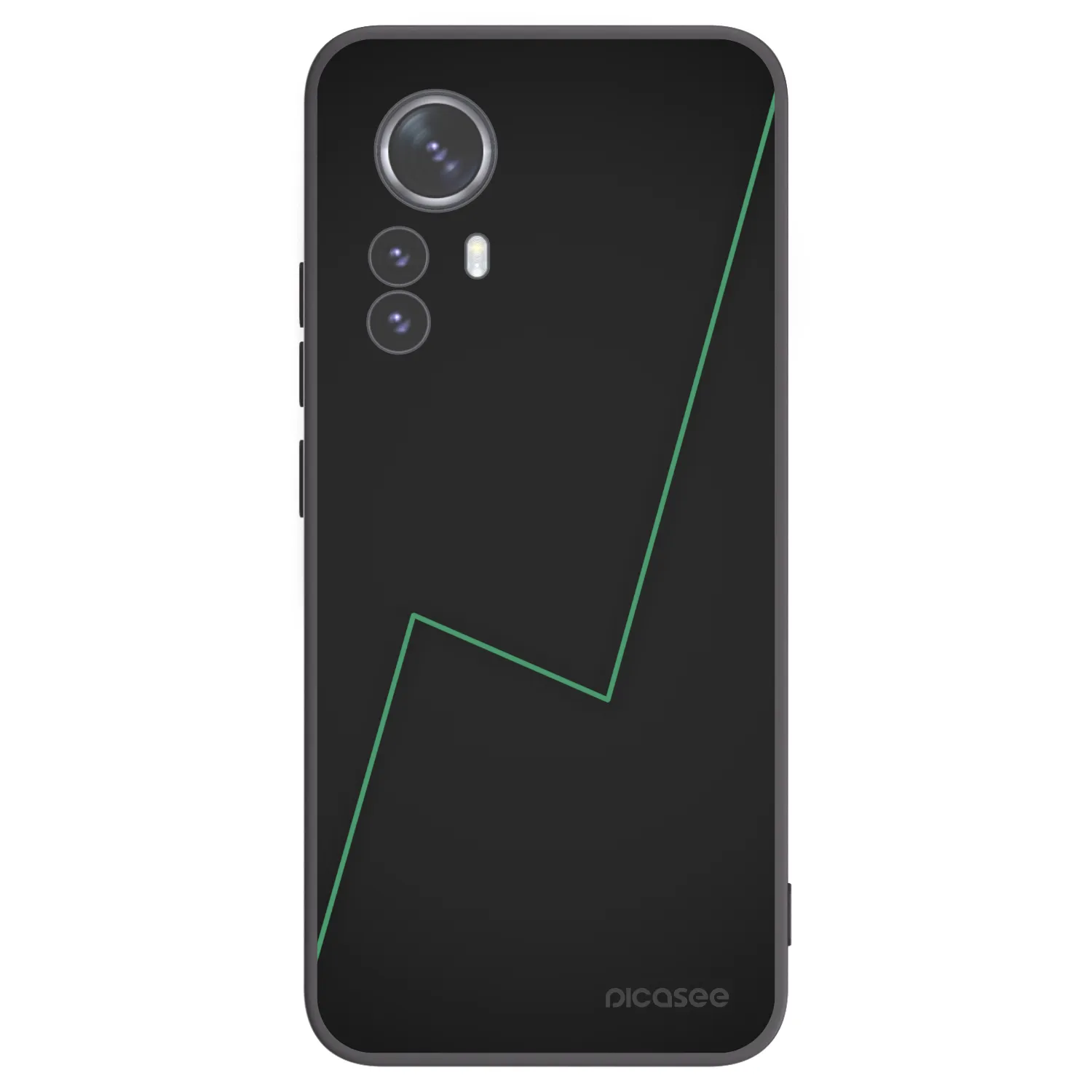 Picasee Μαύρη θήκη σιλικόνης για Xiaomi 12 Pro - Consistency