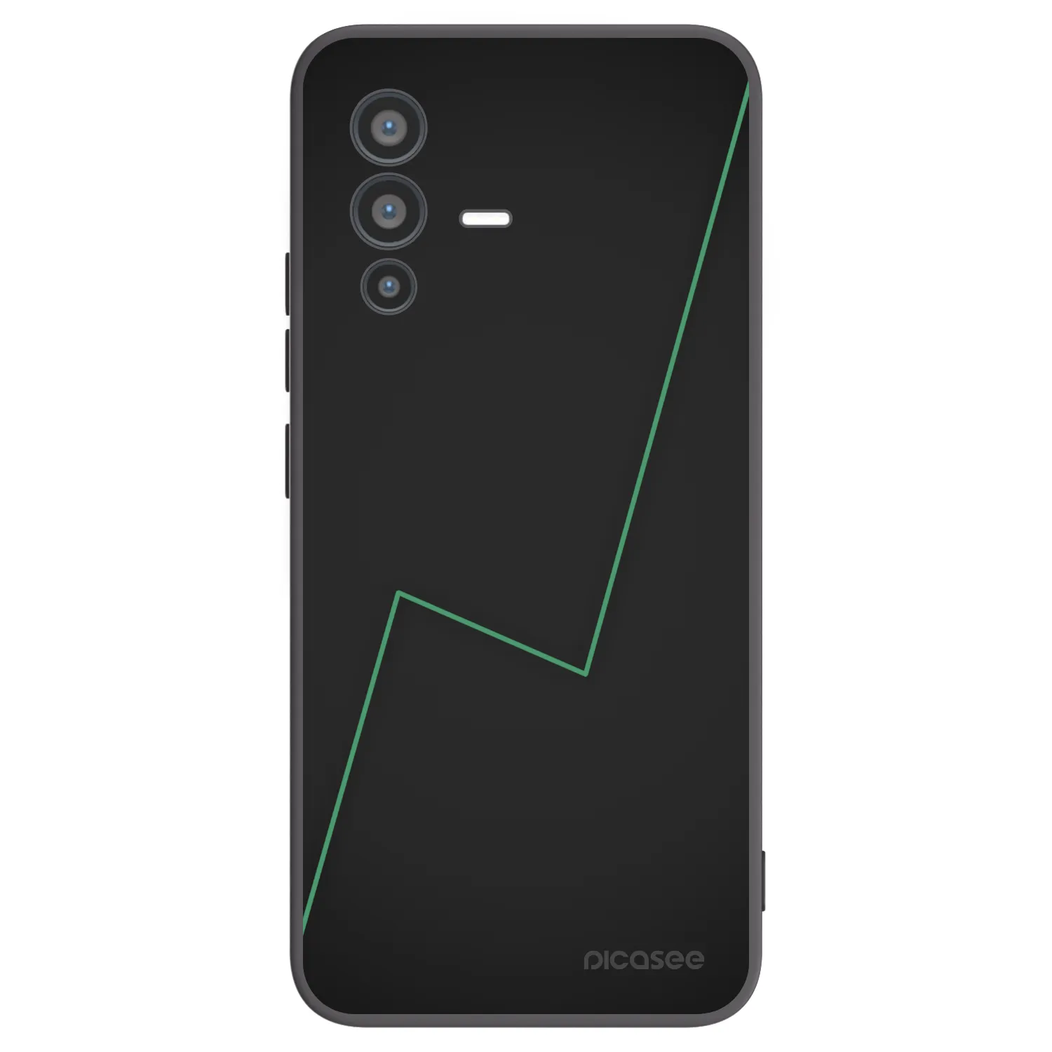 Picasee Μαύρη θήκη σιλικόνης για Vivo V23 5G - Consistency