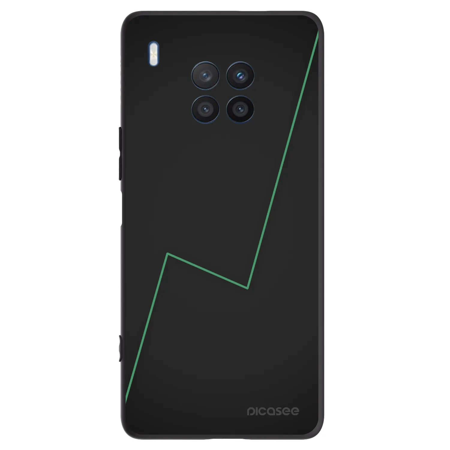 Picasee Μαύρη θήκη σιλικόνης για Honor 50 Lite - Consistency