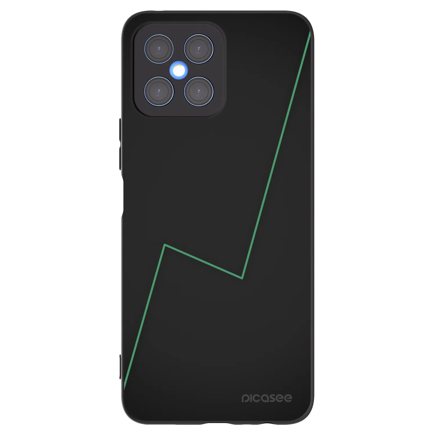 Picasee Μαύρη θήκη σιλικόνης για Honor X8 4G - Consistency