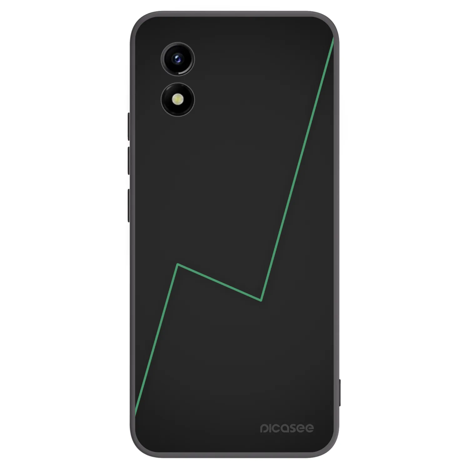 Picasee Μαύρη θήκη σιλικόνης για Vivo Y01 - Consistency