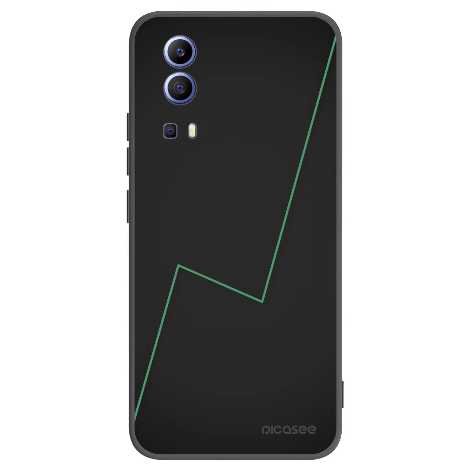Picasee Μαύρη θήκη σιλικόνης για Vivo Y52 5G - Consistency