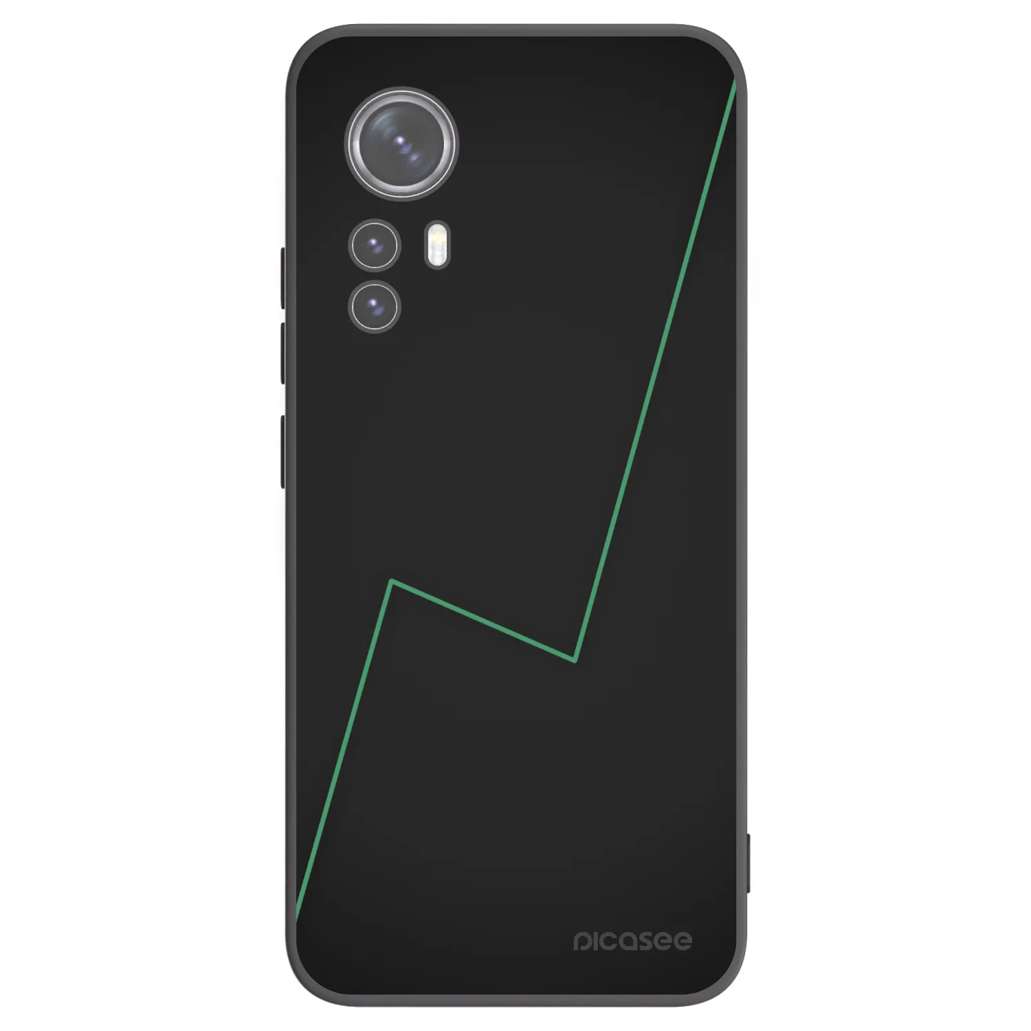 Picasee Μαύρη θήκη σιλικόνης για Xiaomi 12X - Consistency