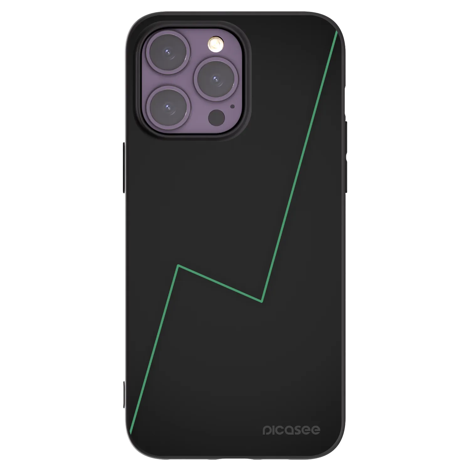 Picasee Μαύρη θήκη σιλικόνης για Apple iPhone 14 Pro Max - Consistency