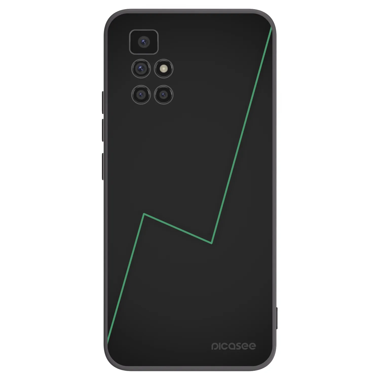 Picasee Μαύρη θήκη σιλικόνης για Xiaomi Redmi 10 (2022) - Consistency