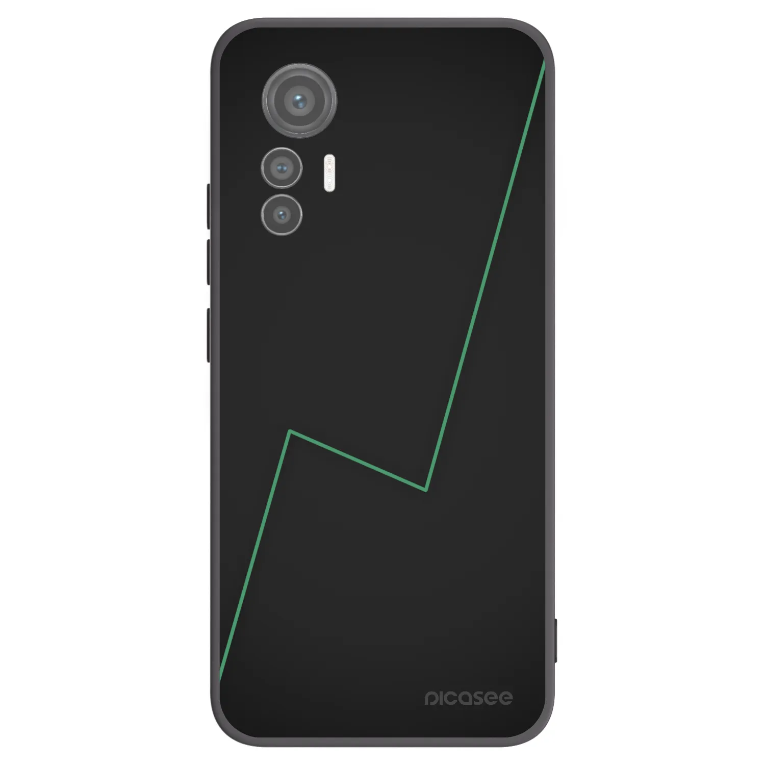 Picasee Μαύρη θήκη σιλικόνης για Xiaomi 12 Lite - Consistency