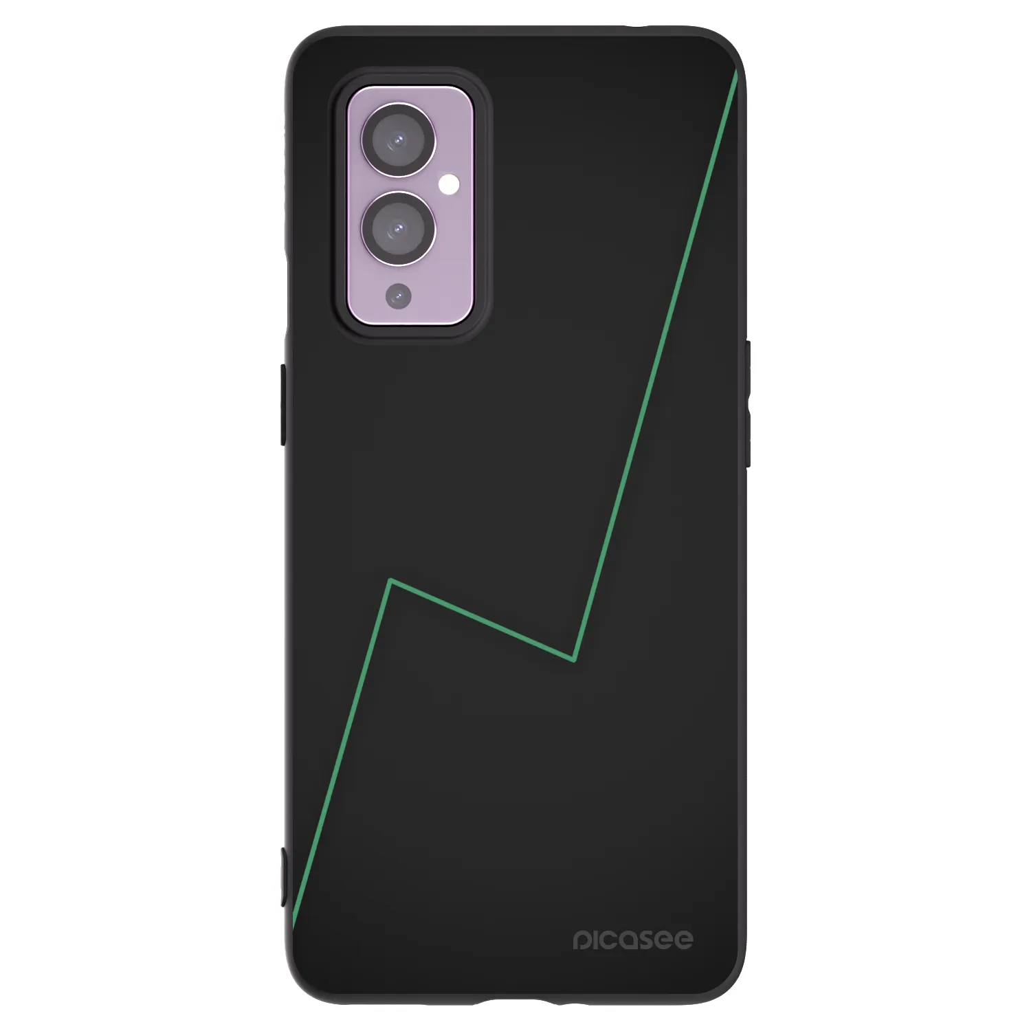 Picasee Μαύρη θήκη σιλικόνης για OnePlus 9 - Consistency