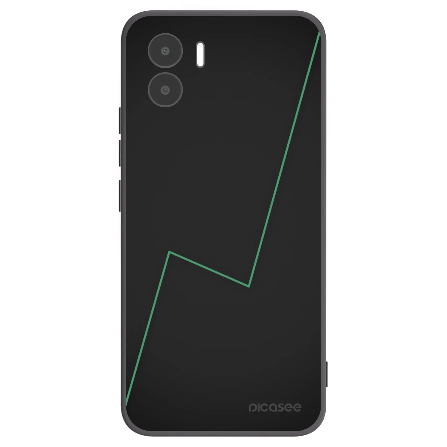 Picasee Μαύρη θήκη σιλικόνης για Xiaomi Redmi A1 - Consistency