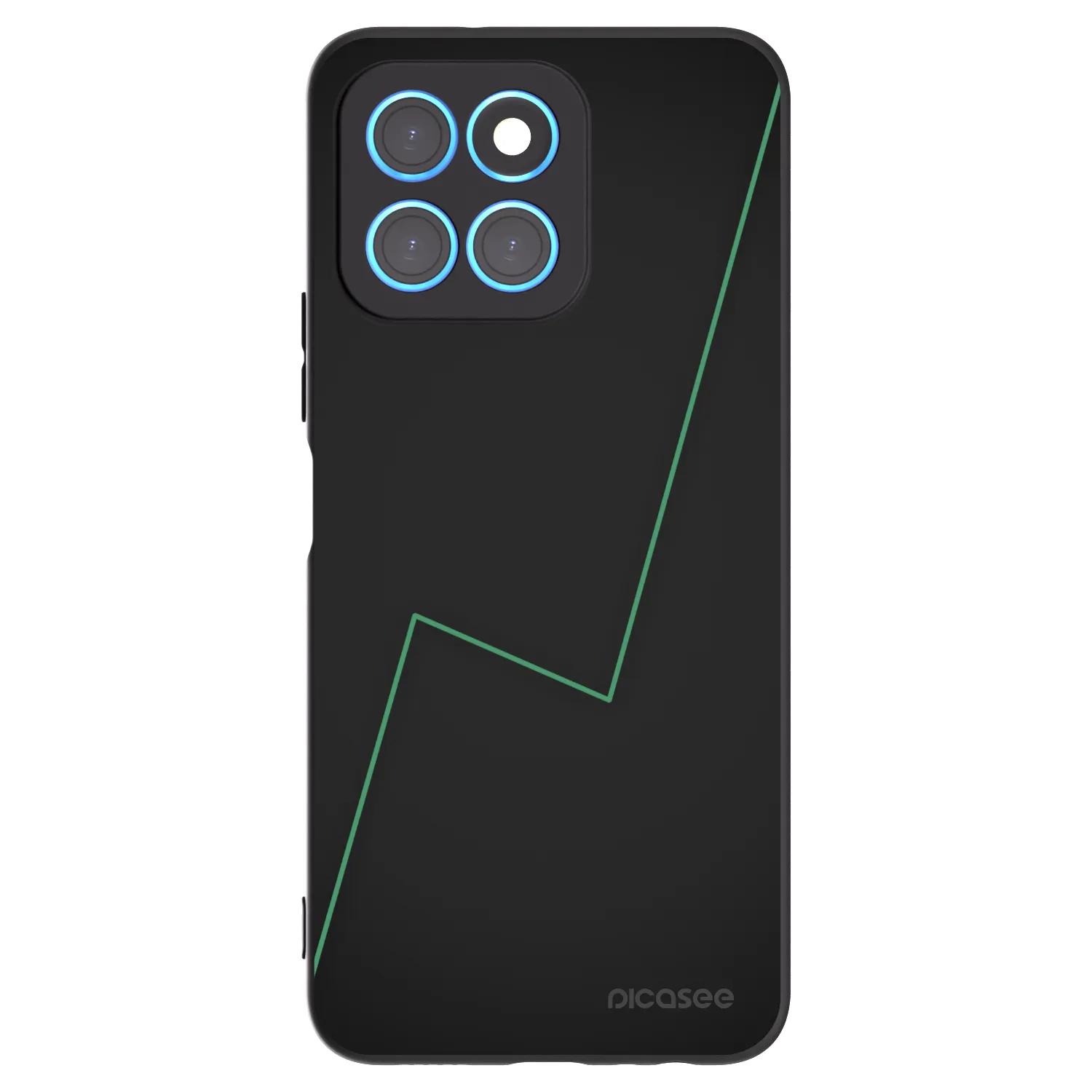 Picasee Μαύρη θήκη σιλικόνης για Honor X8 5G - Consistency