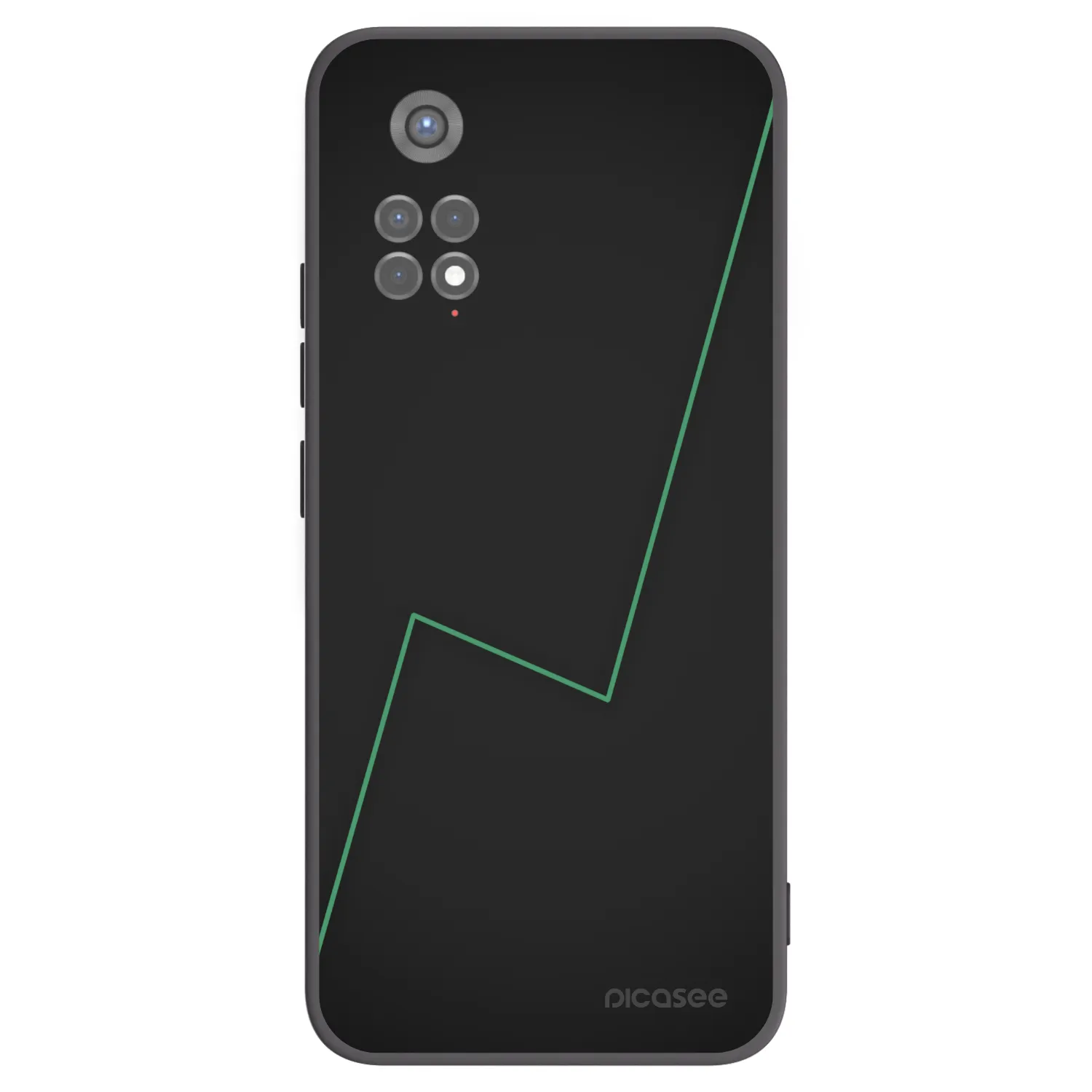 Picasee Μαύρη θήκη σιλικόνης για Xiaomi Redmi Note 11S 5G - Consistency