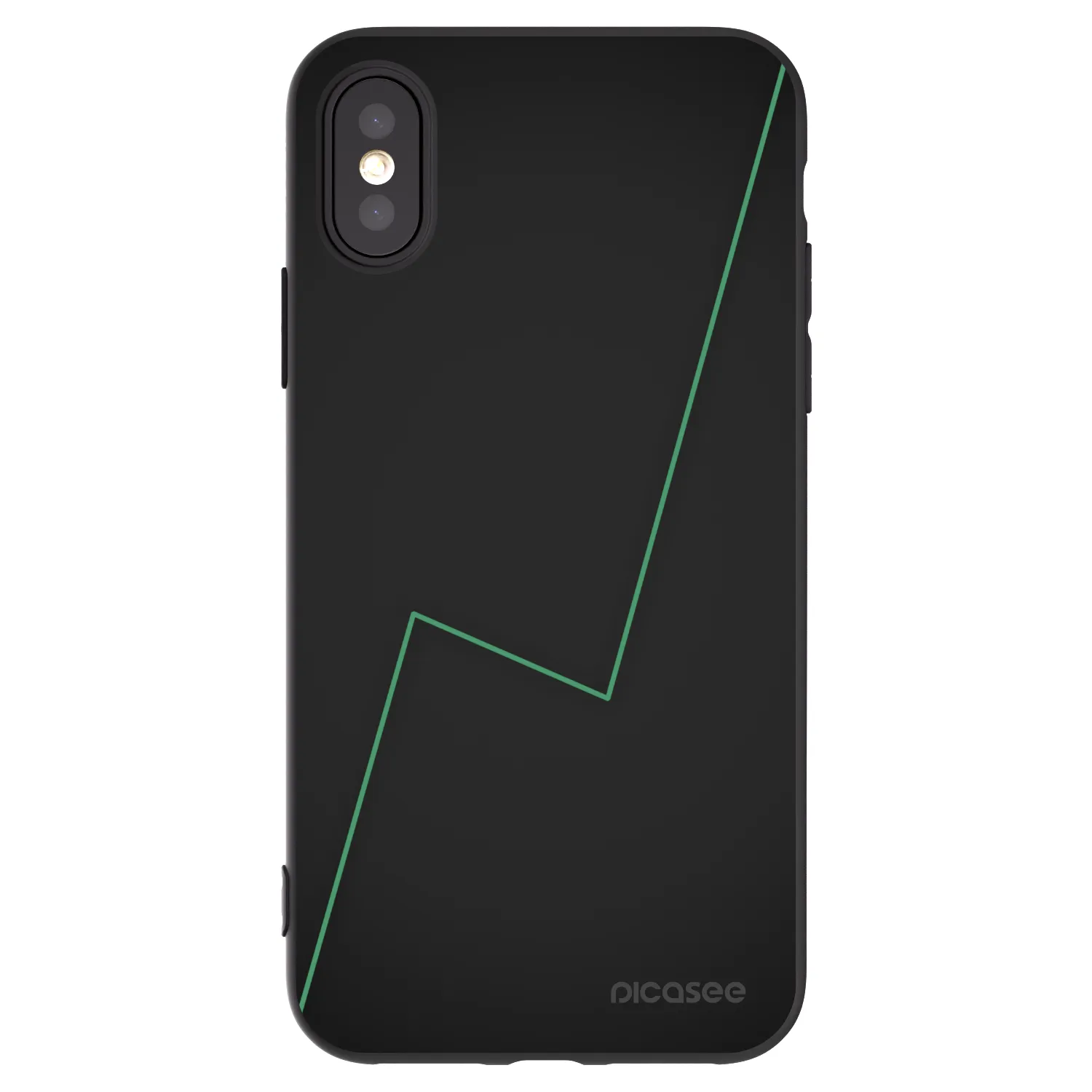 Picasee Μαύρη θήκη σιλικόνης για Apple iPhone X/XS - Consistency
