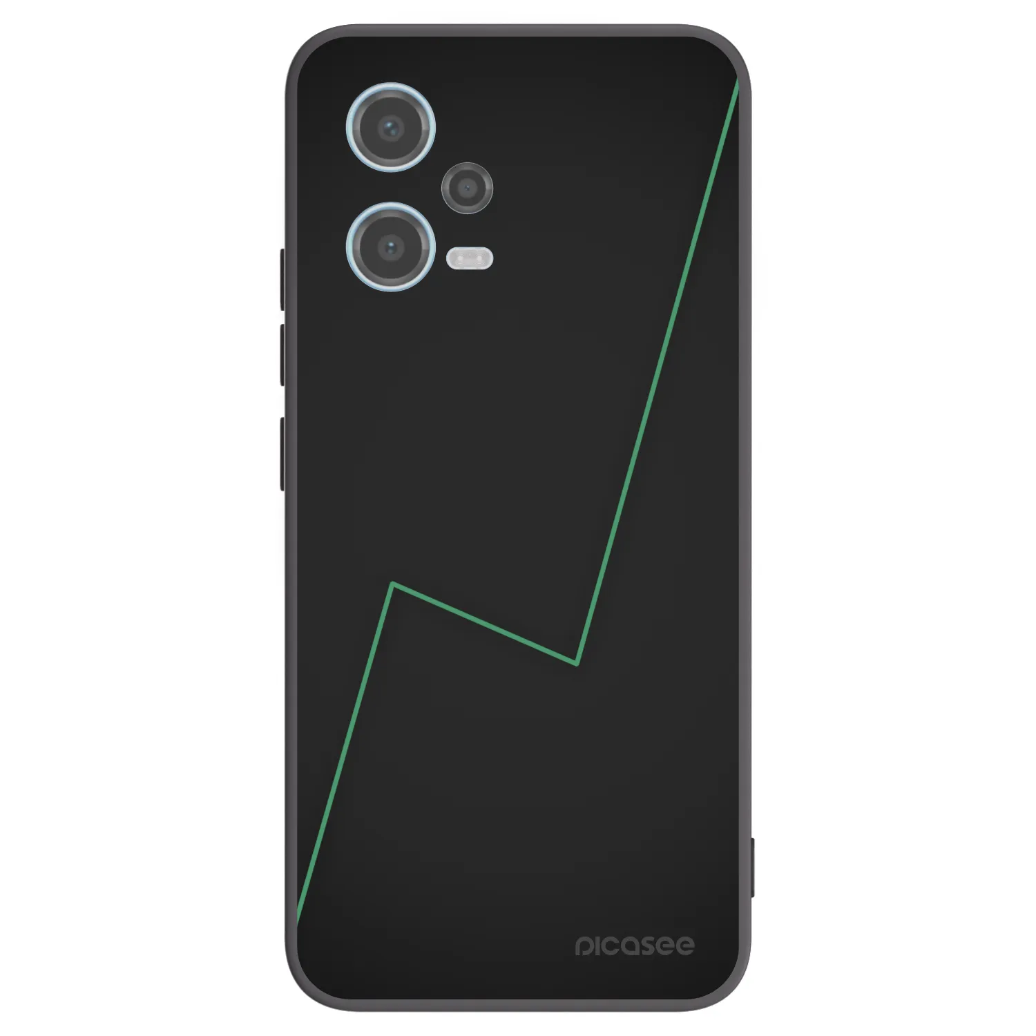 Picasee Μαύρη θήκη σιλικόνης για Xiaomi Redmi Note 12 5G - Consistency