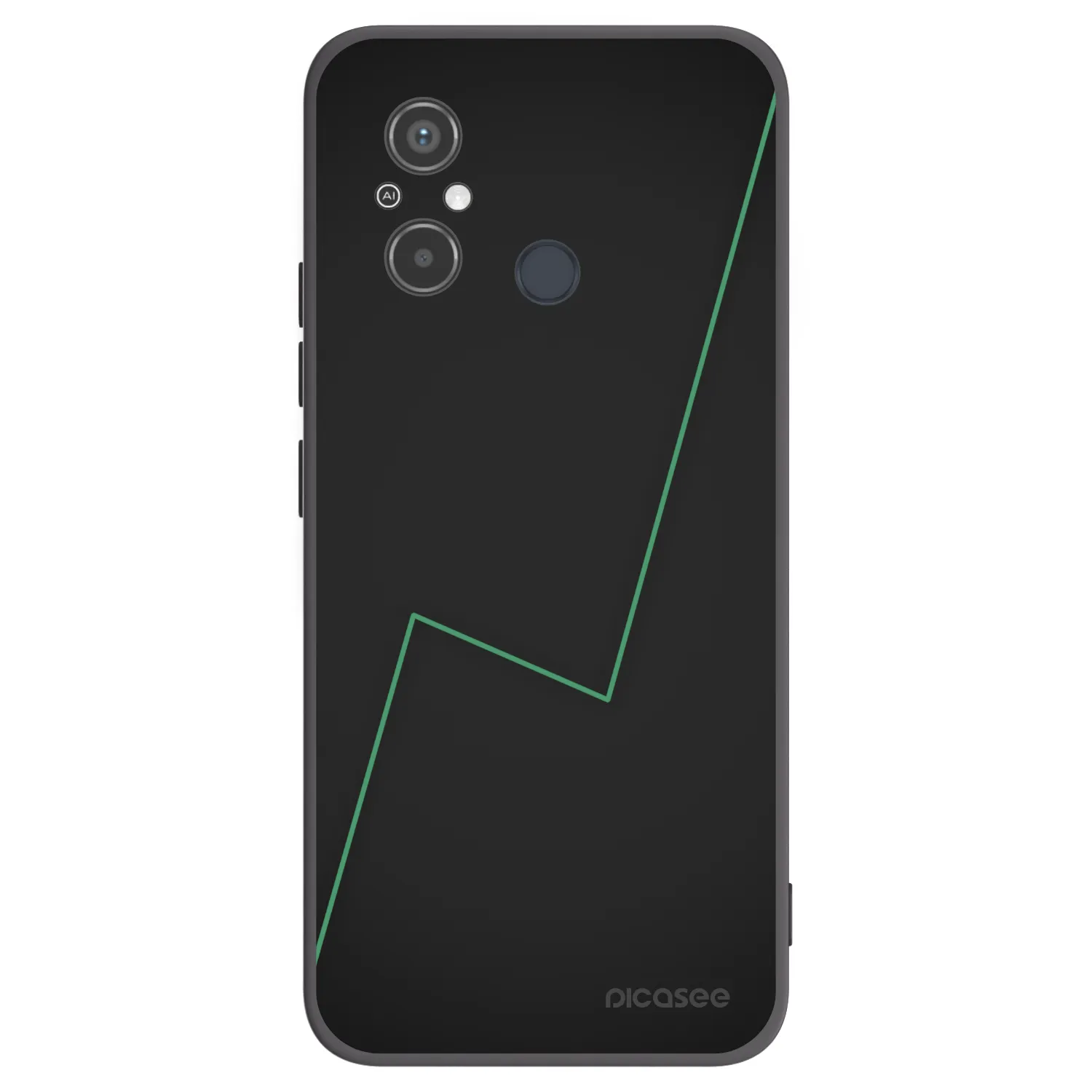 Picasee Μαύρη θήκη σιλικόνης για Xiaomi Redmi 12C - Consistency